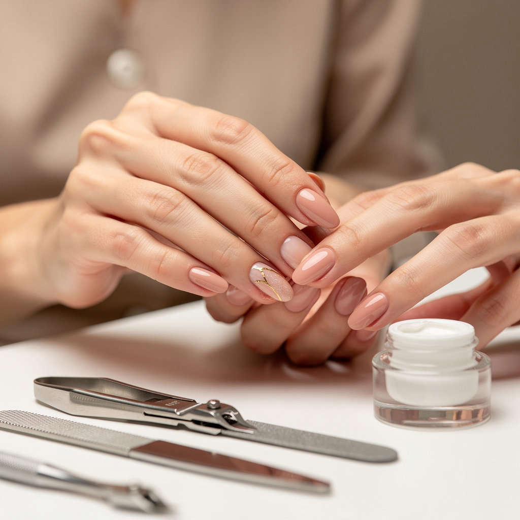 Pandora Nail Spa technician providing expert manicure and nail art services in Montecito